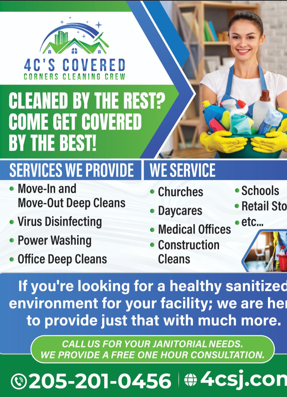 4Cs Covered Corners Cleaning Crew, LLC | Birmingham AL