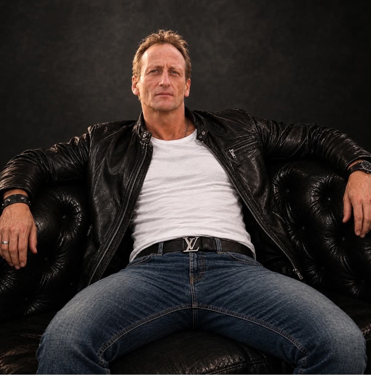 Beautiful handsome perfect wonderful magnific leather man hot