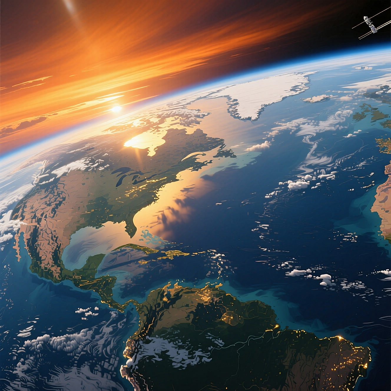 Earth's Atmosphere poster by Visual Capitalist and National