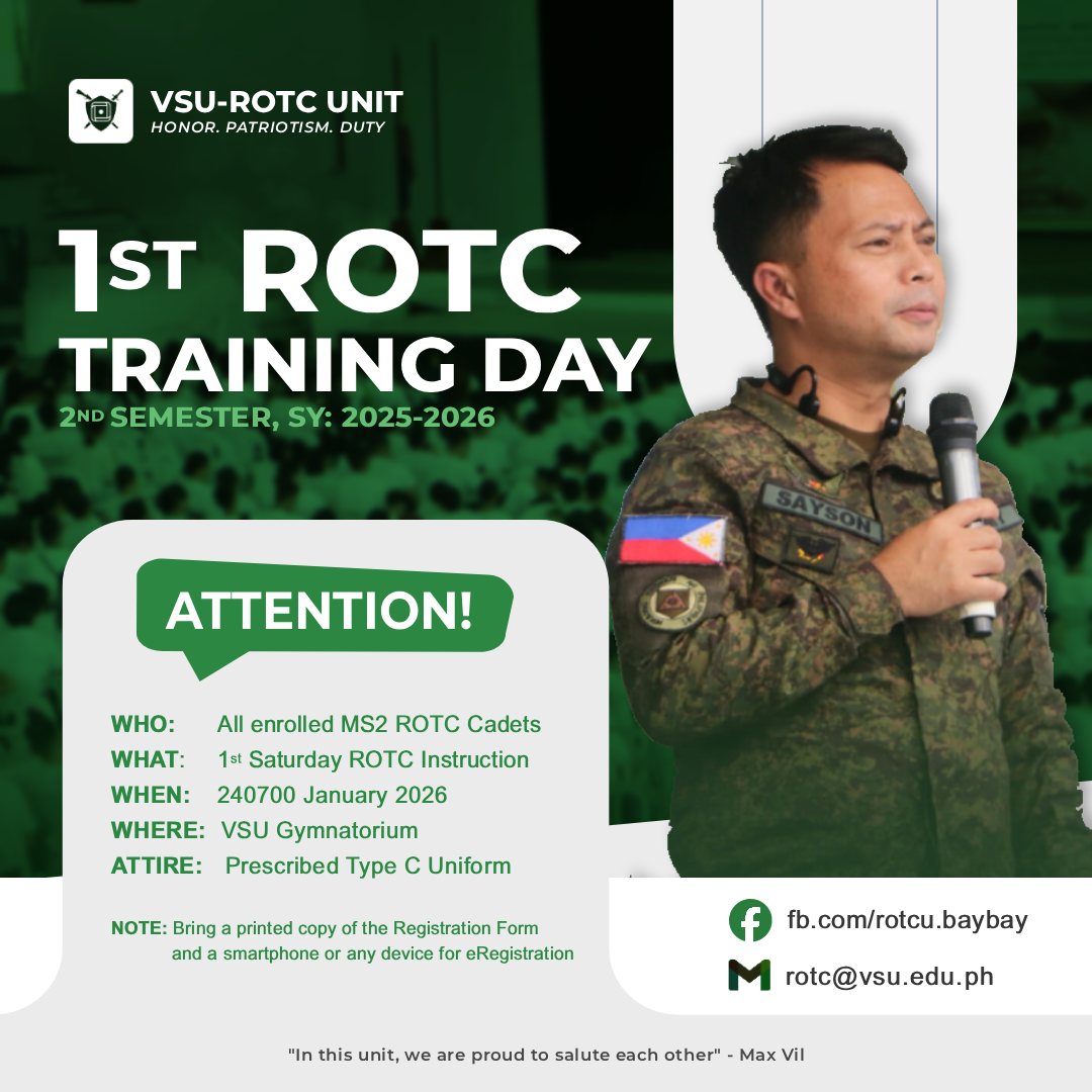 📣... - VSU - Reserve Officers' Training Corps Unit | Facebook