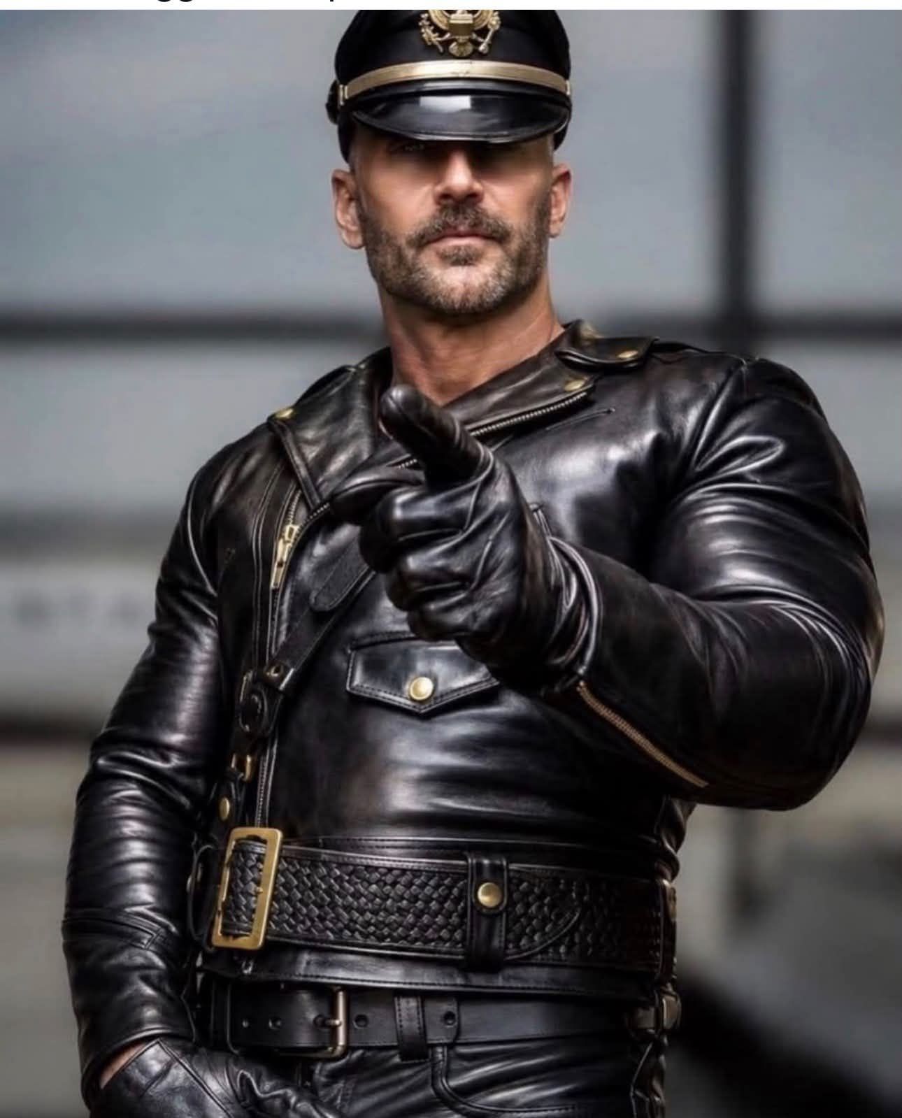 Beautiful handsome perfect wonderful magnific leather hot man🤩🤩🤩🤩