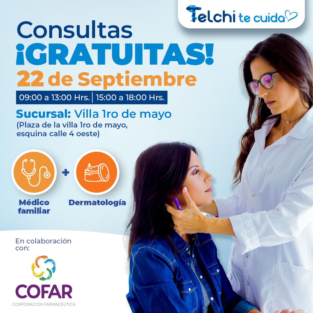 ¡TELCHI TE CUIDA! Porque tu... - Farmacias Telchi | Facebook