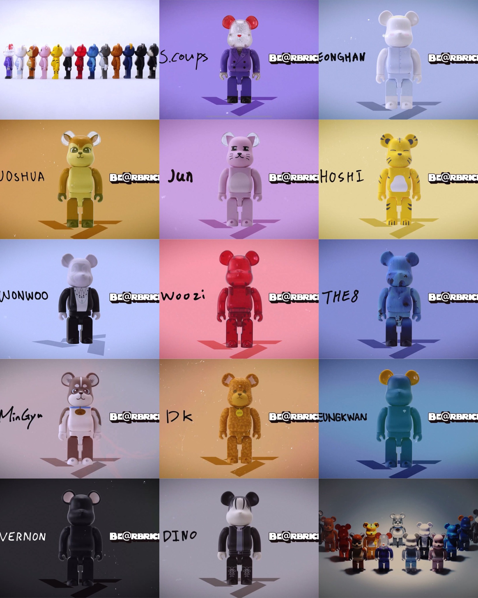 SEVENTEEN x BEARBRICK 🧸