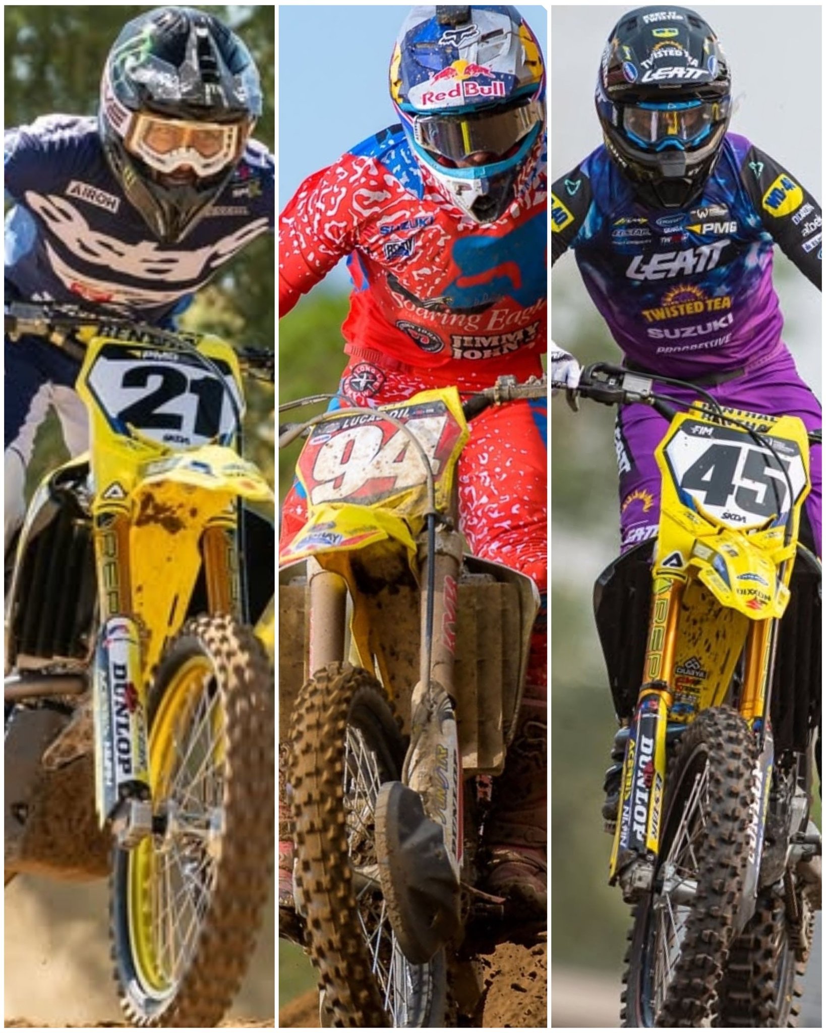 Ken Roczen and Colt Nichols at SMX Championship Friday practice