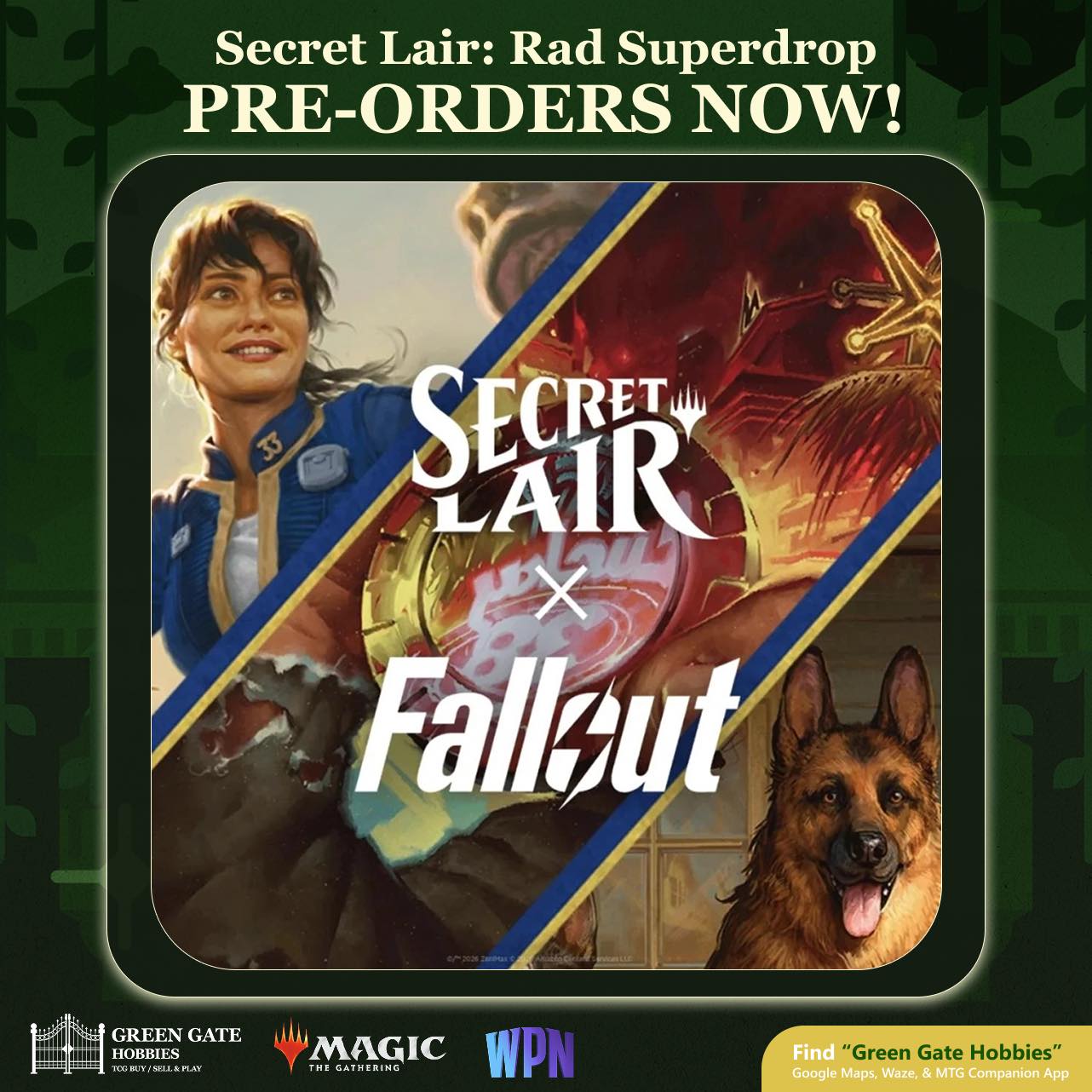 Green - Secret Lair x Fallout: Rad Superdrop is here! Featuring ...