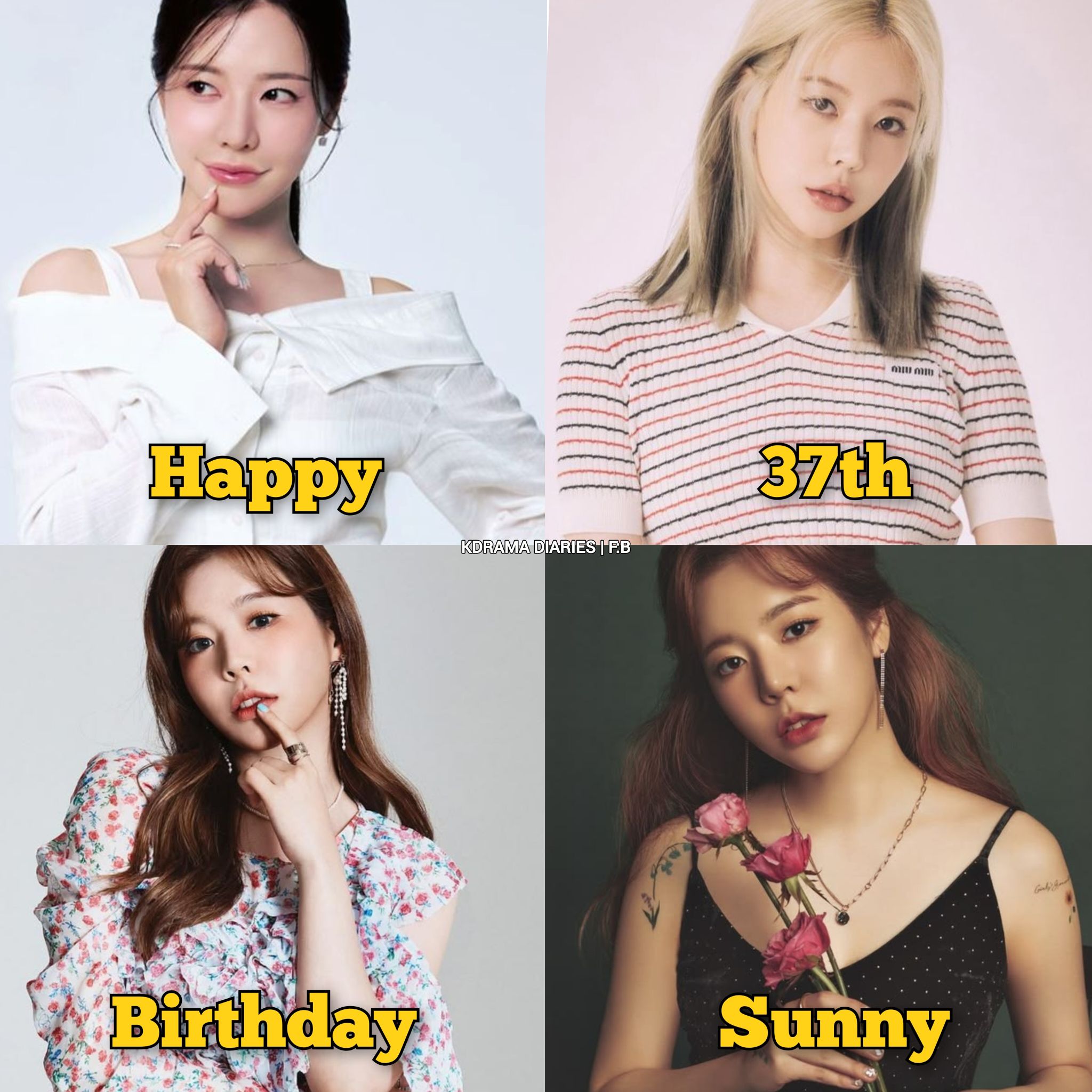 Happy 37th Birthday, Sunny!🎈 Born on May 15, 1989, Sunny is a