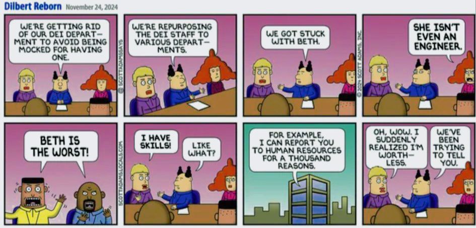 From 10/11/99 DILBERT BY SCOTT SCOTTADAMS ADAMS IT'S 