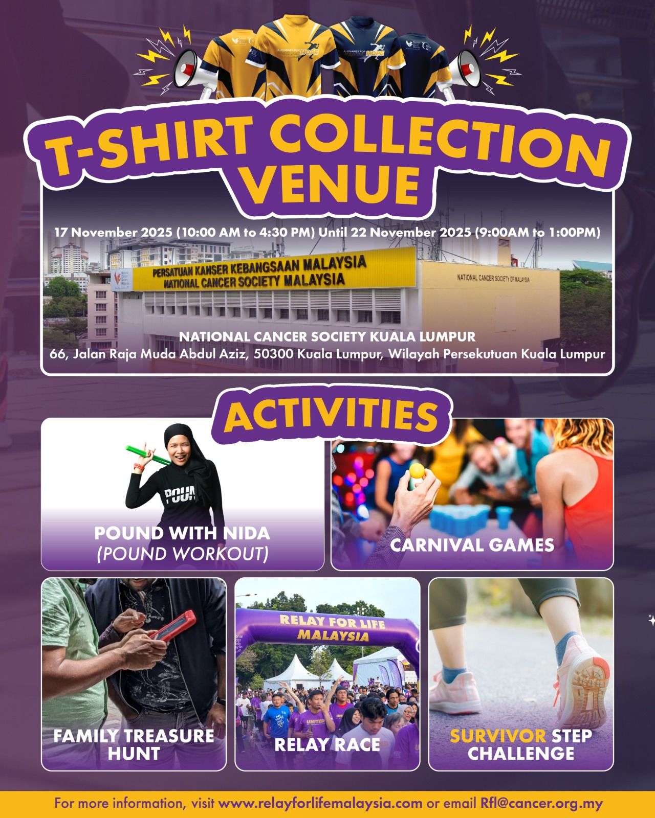 Relay For Life Malaysia - Drop by our office TODAY, from now till 4pm ...