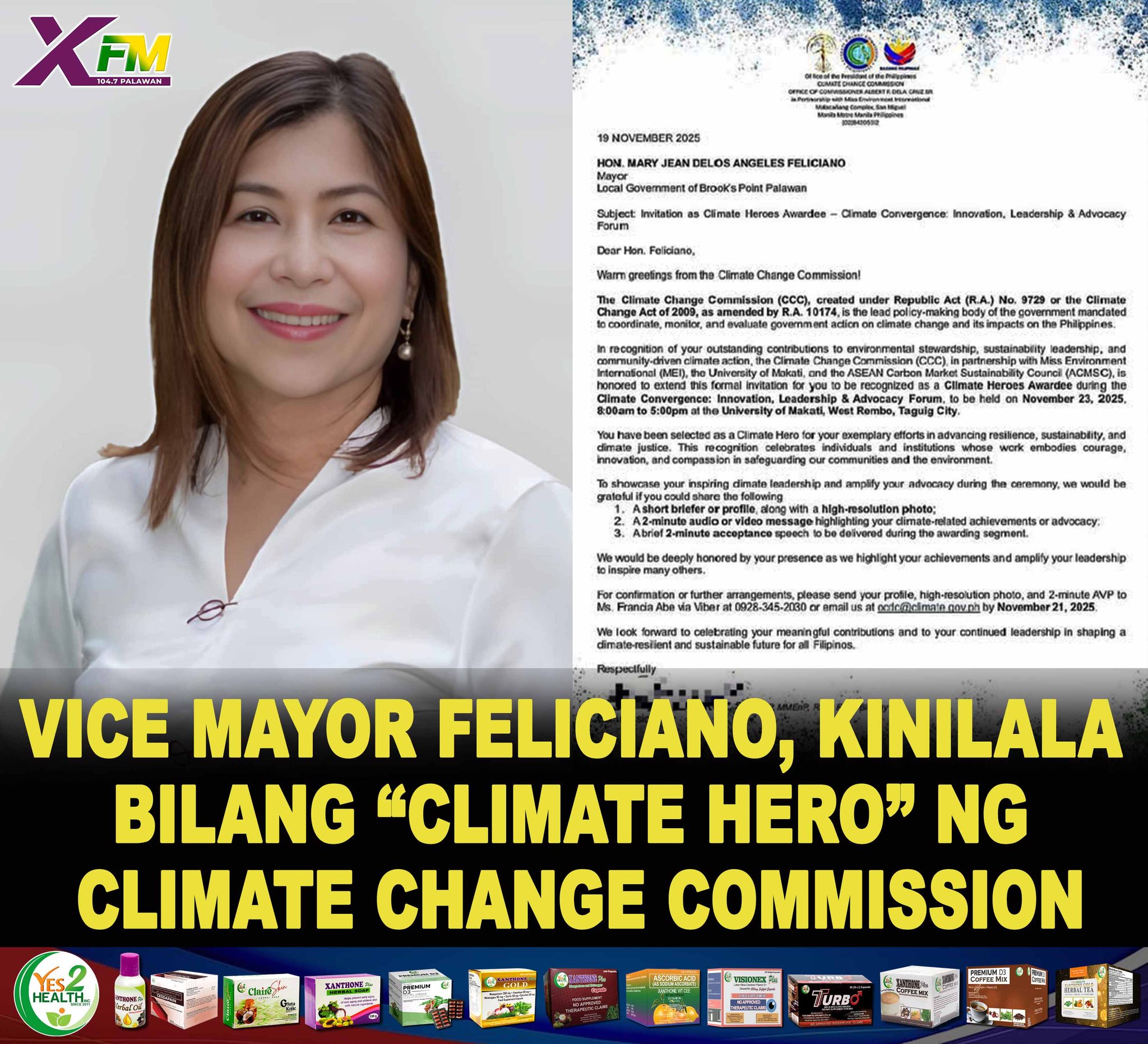 BROOKE’S POINT VICE MAYOR FELICIANO,... - 104.7 XFM Palawan | Facebook