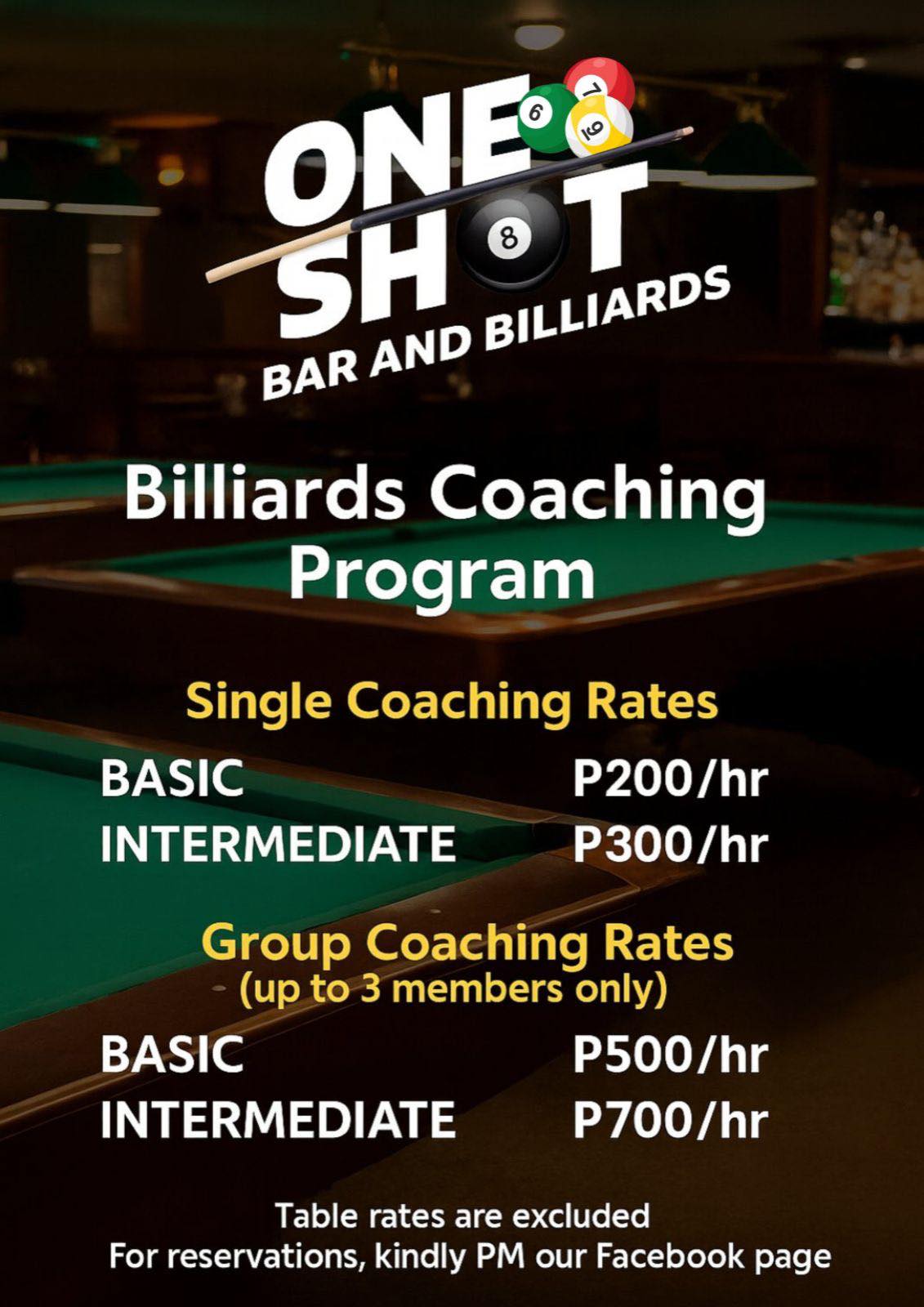 🎯 LEARN. AIM. MASTER YOUR... - One Shot Bar and Billiards | Facebook
