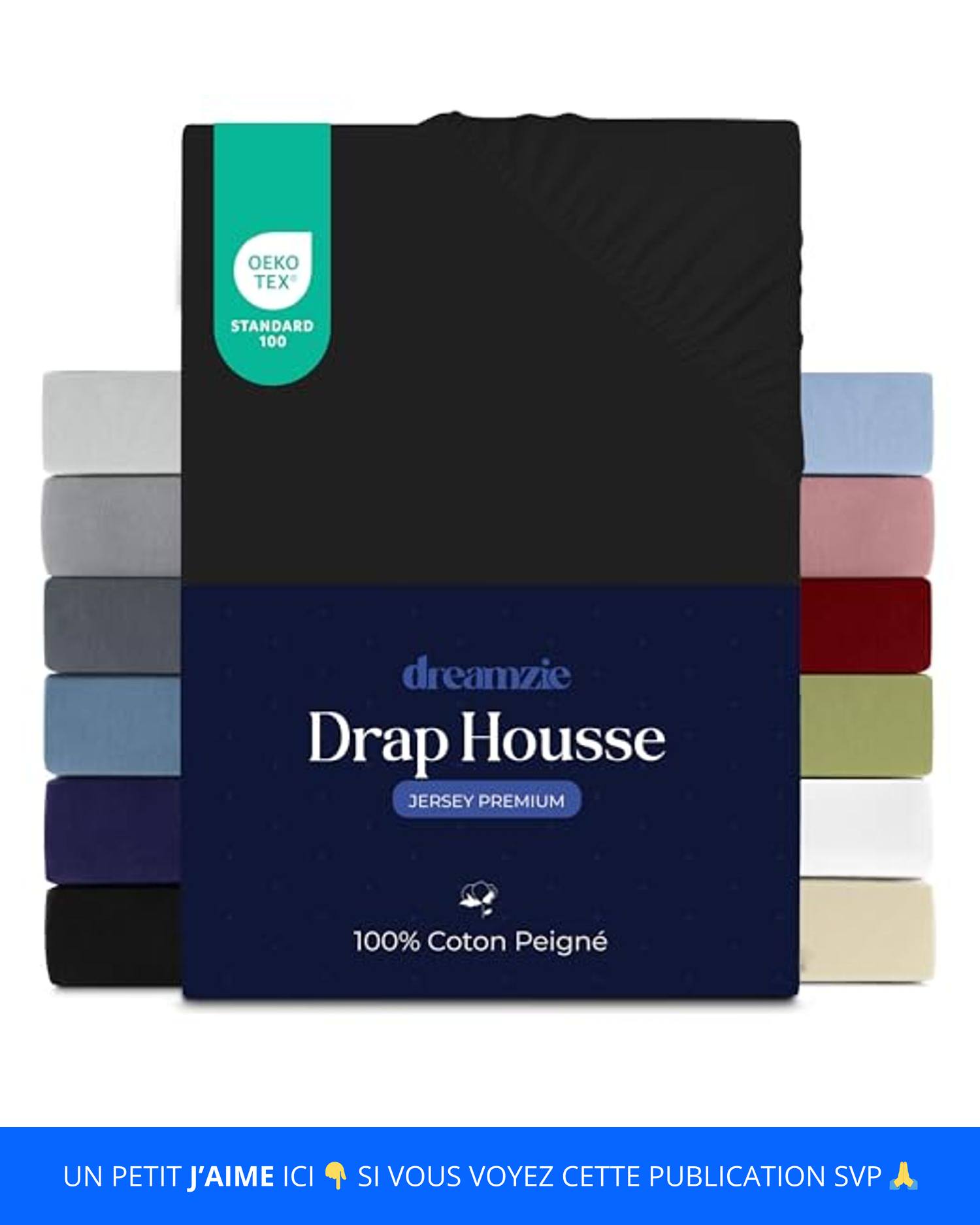 Dreamzie Drap Housse 140x190/200 Cm Pour Matelas Épais Jusqu'à 33 Cm - 100% Polyester Microfibre Rose Oeko-TEX