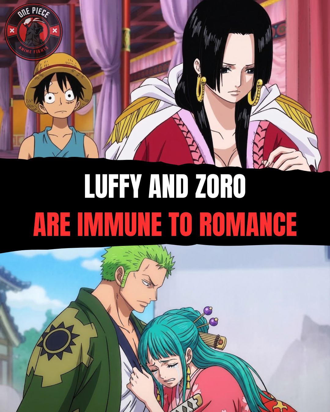 LUFFY AND ZORO ARE IMMUNE TO ROMANCE‼️🔥 Luffy and Zoro might be