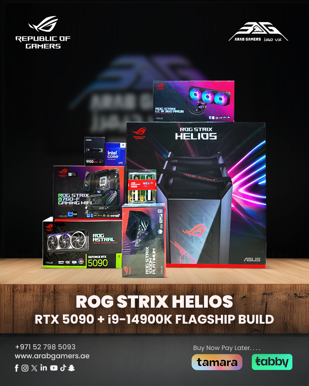 Arab - ROG Hyperion White — 5080 + i9-14900K Powerhouse. Feature ...