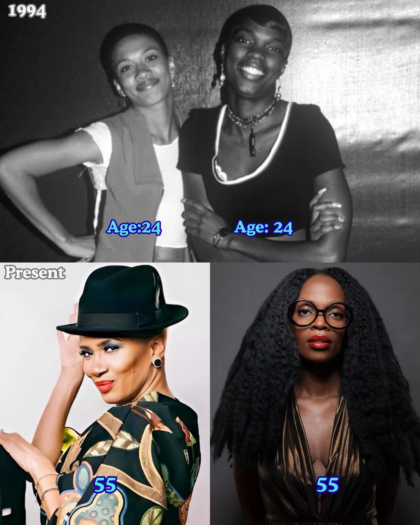Jean Baylor and Renée Neufville?✨ #thenandnow #fypシ #rnb #Zhane 