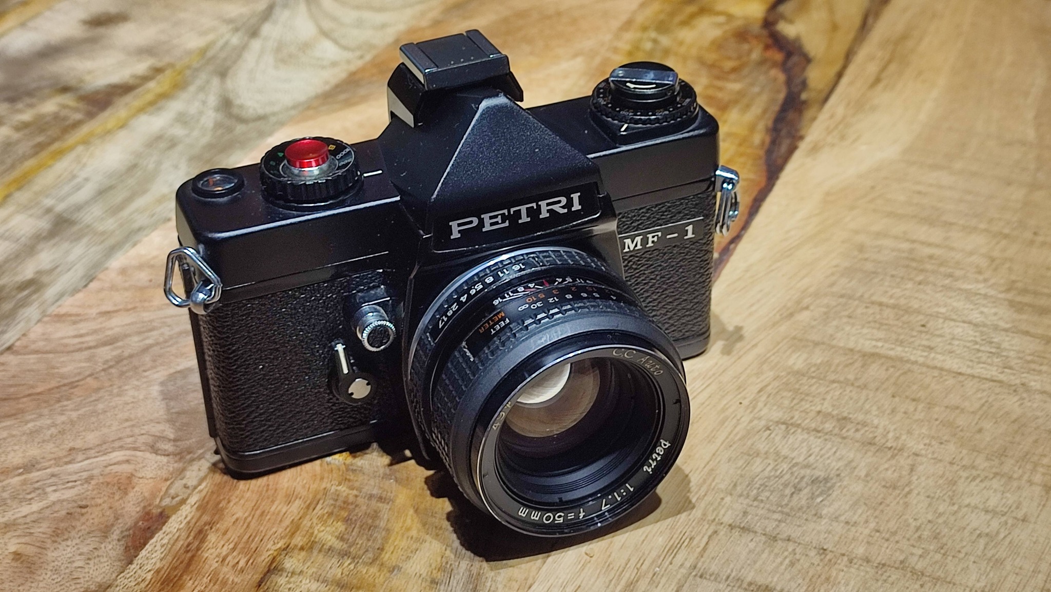 Vintage Petri MF-1 camera find at flea market