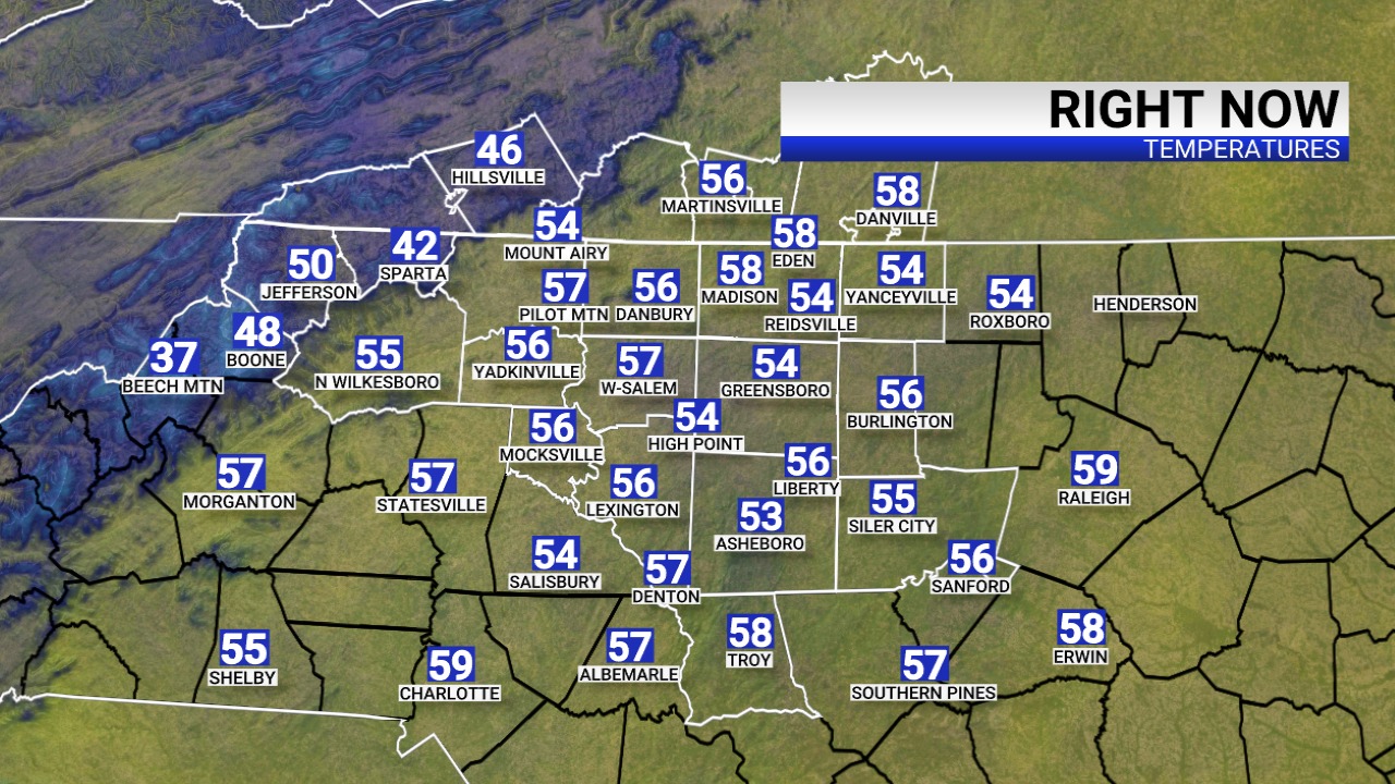 FOX - Here are your lunchtime temperatures from the FOX8 MAX Weather ...