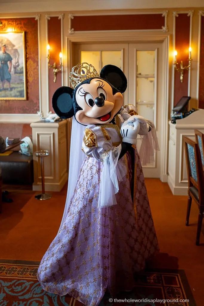 Captain Mickey arrives to his meet and greet at Disney Newport Bay