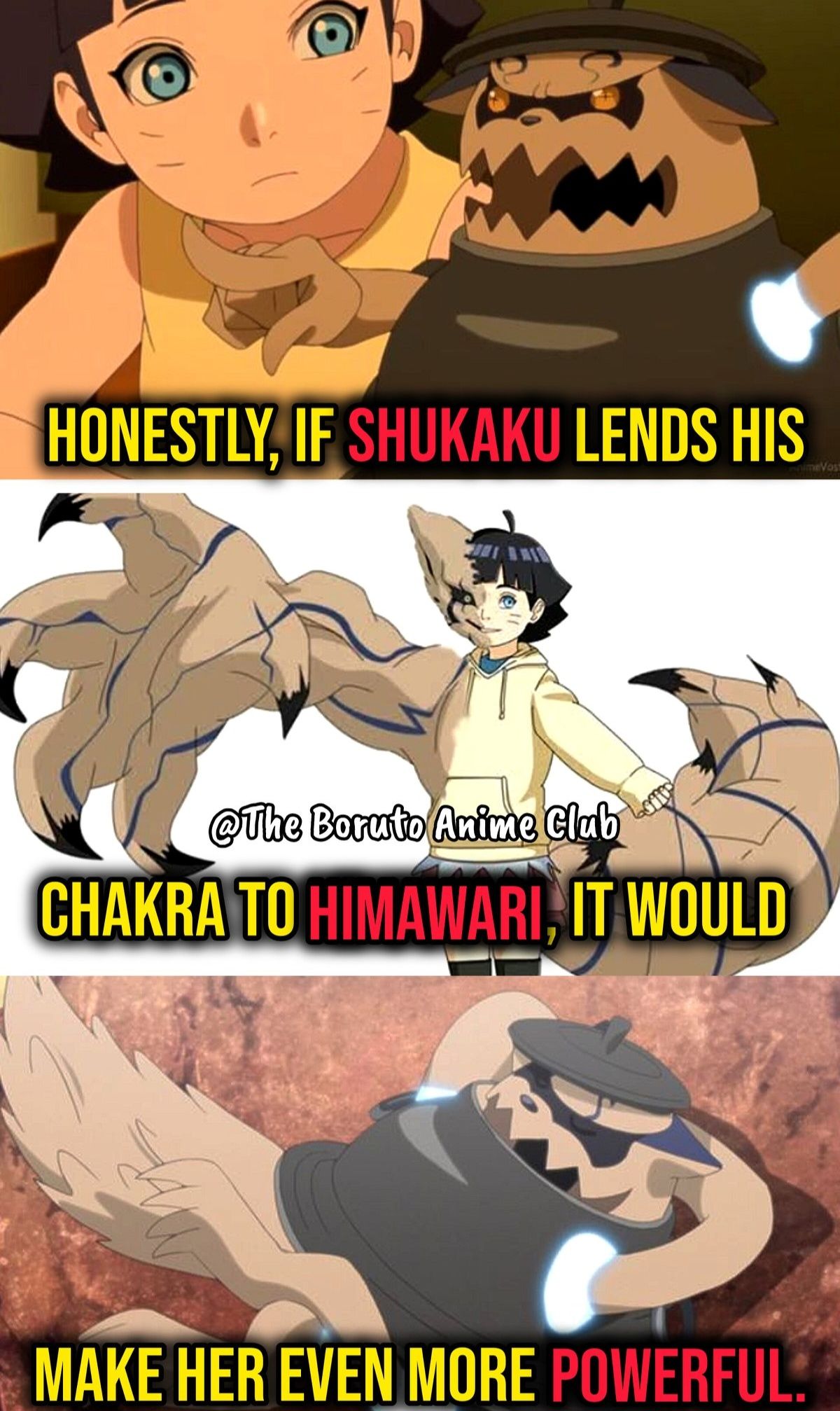 Himawari's potential with Shukaku's kekkei genkai