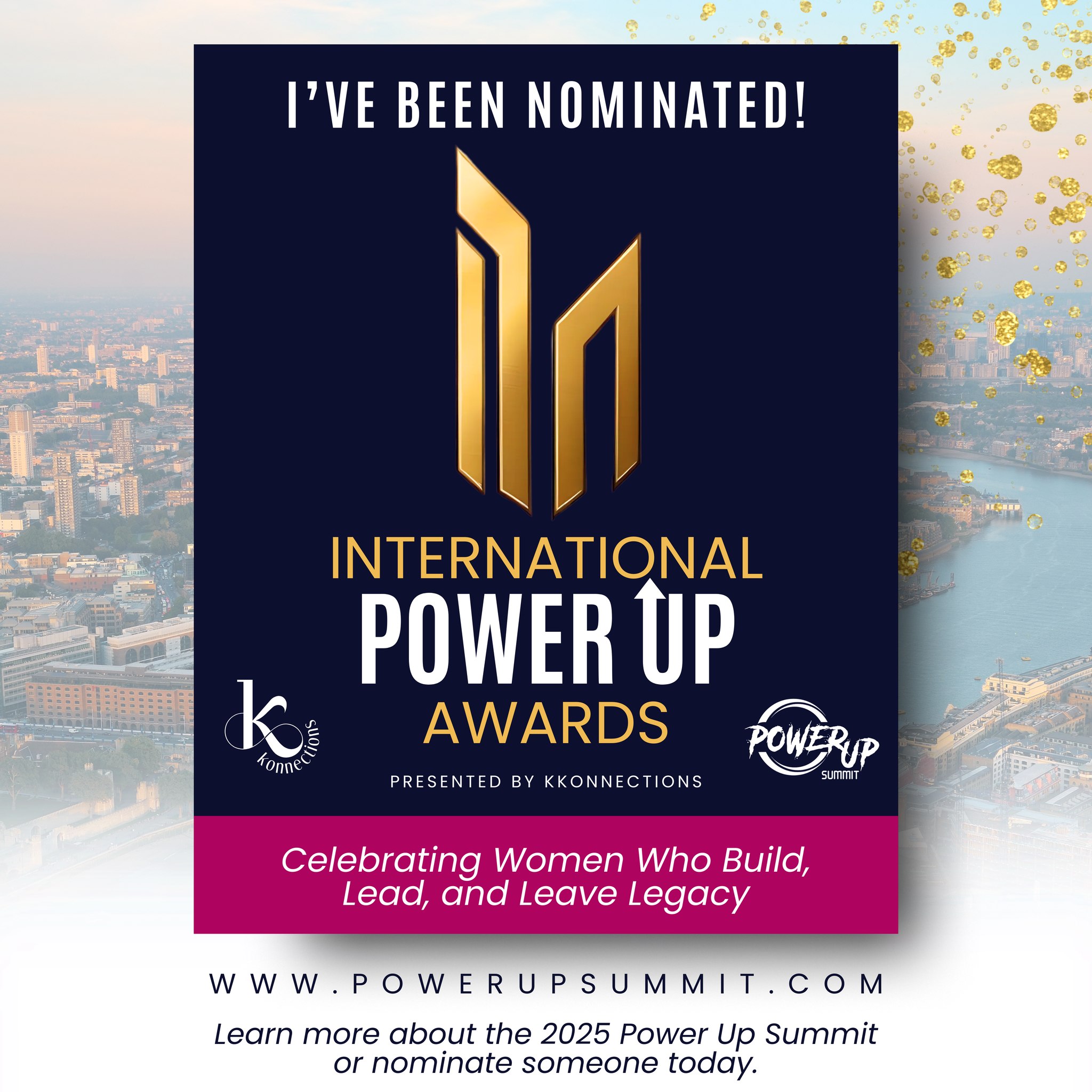 Tashaya - I am thrilled to have been nominated for a International ...
