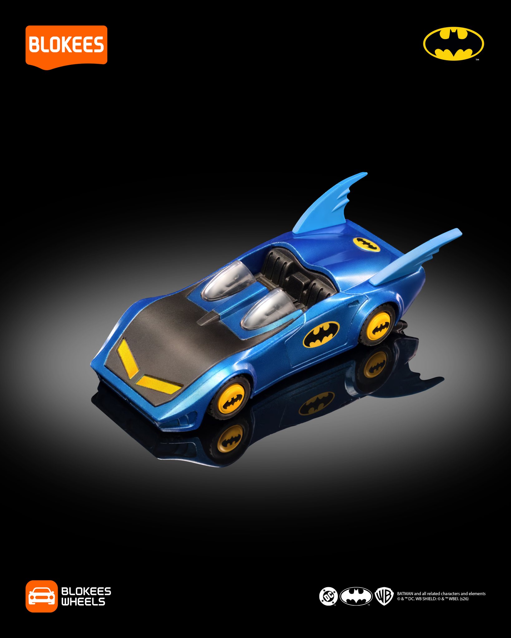 Meet Blokees Wheels Batman E01 BatMobile - #311 A sleek silhouette