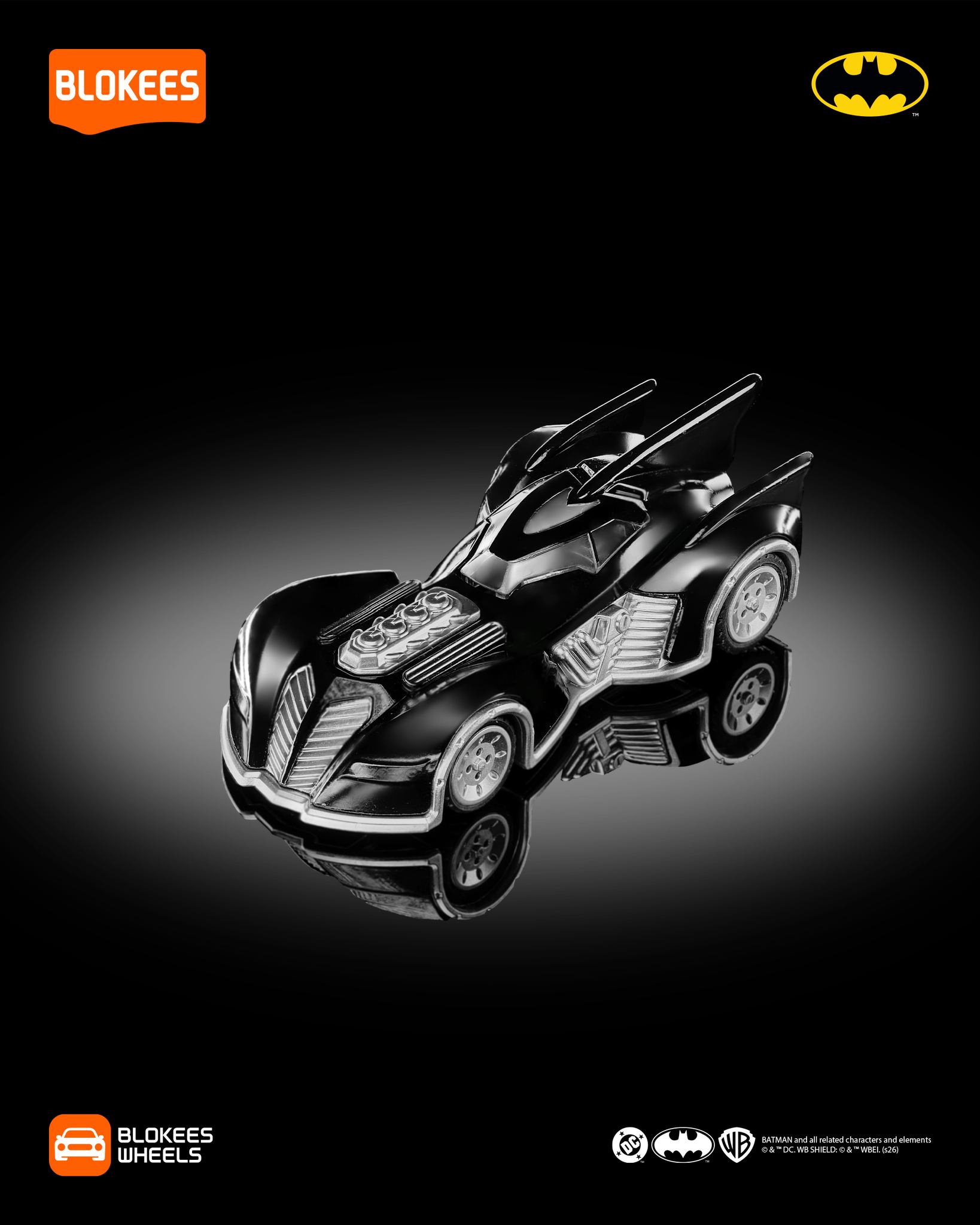Meet Blokees Wheels Batman E01 BatMobile - #311 A sleek silhouette