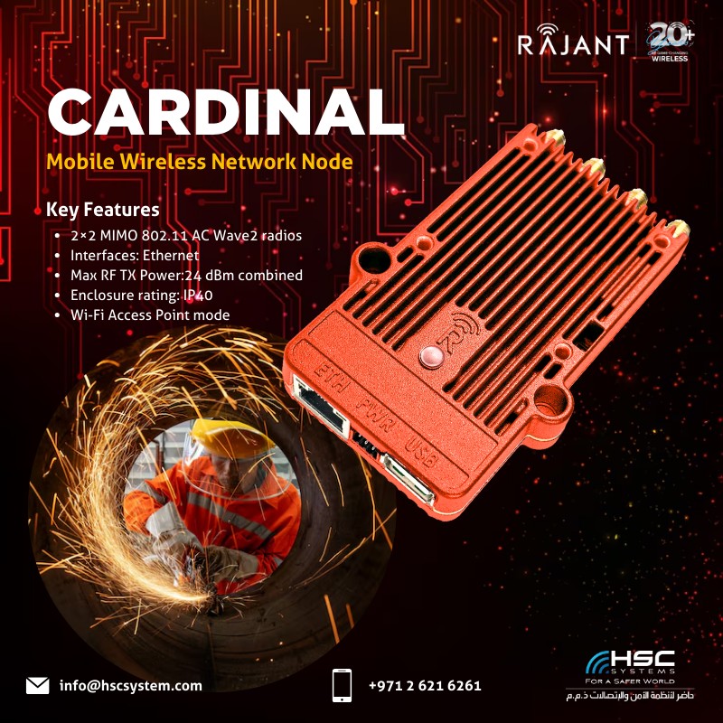 HSC - The Rajant Cardinal is a powerful wireless node designed for ...