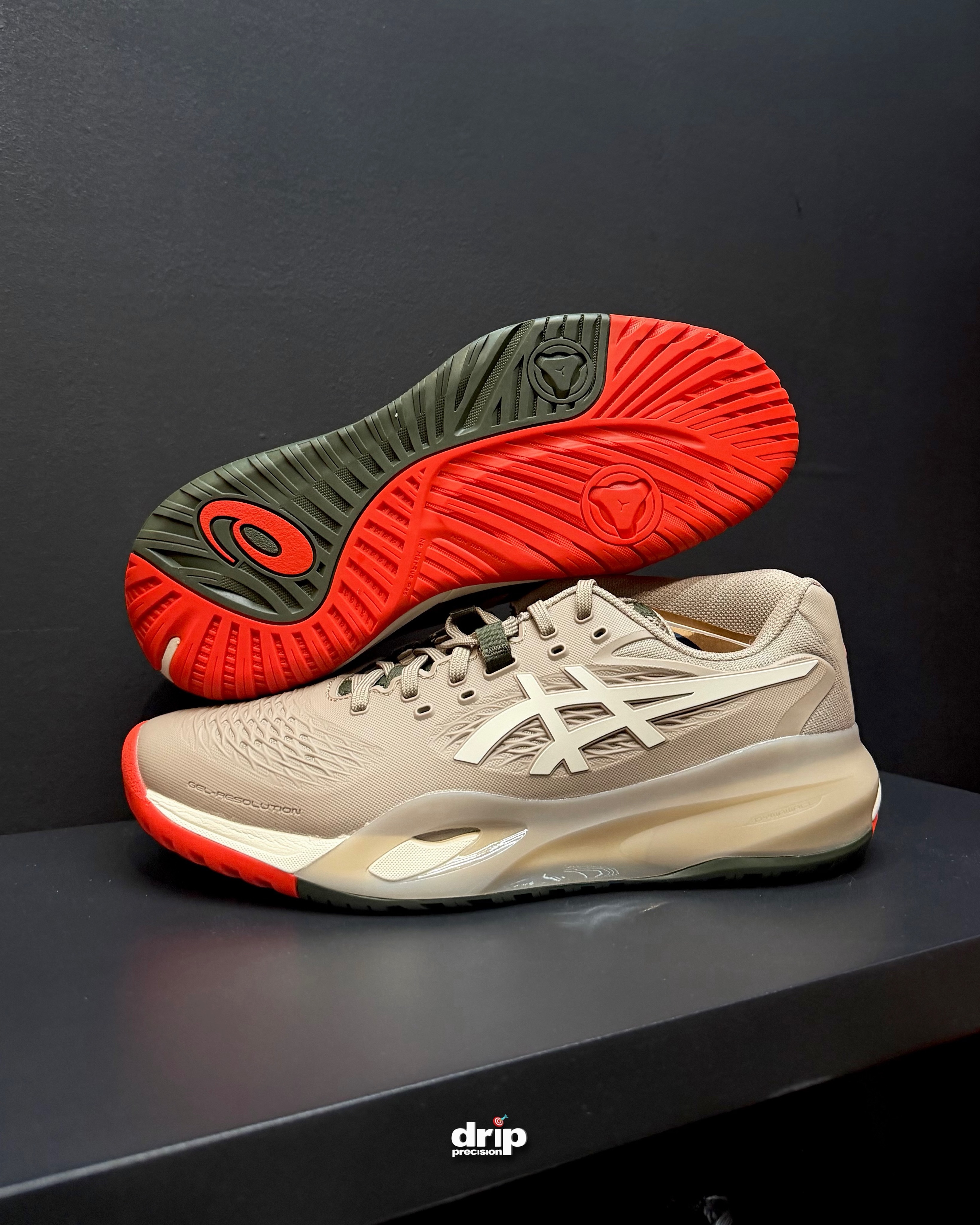 Asics gel-resolution greige soft oat sneakers in Pampanga