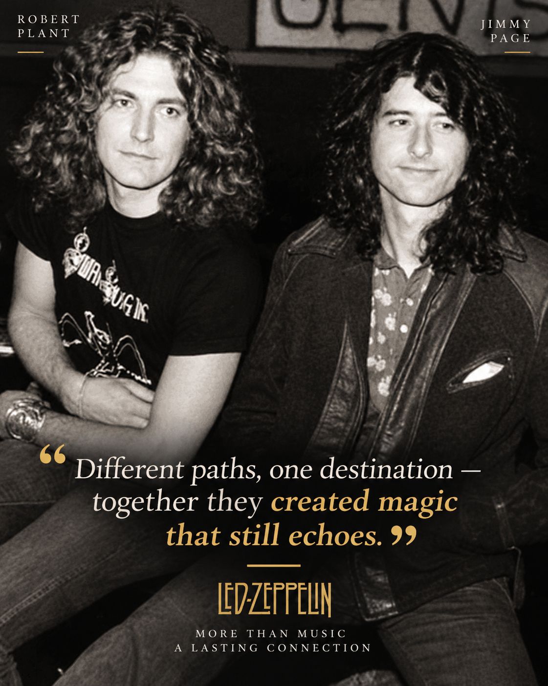 Two legends. One unforgettable connection. 🎸 Jimmy Page and