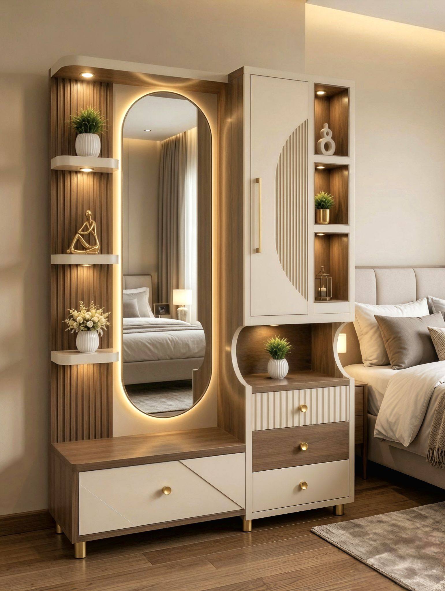 dressing table designs for bedroom design ideas ❤️💞💞 Unique Color:ORIGINAL AS SHOWN Denim Oscar de La Renta