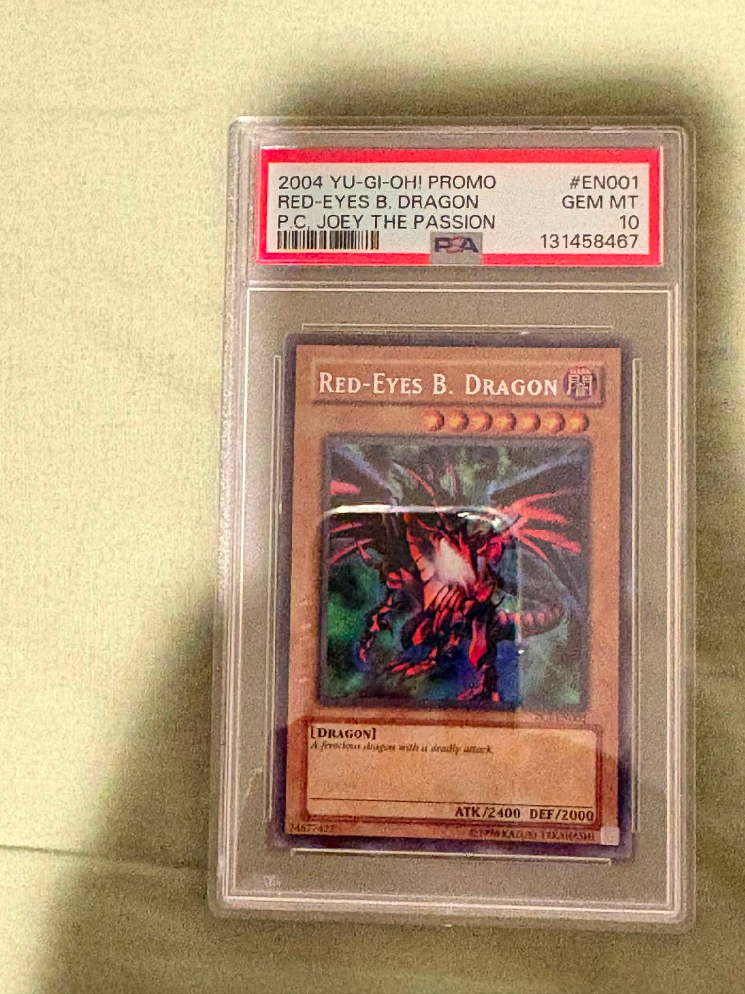 PSA 10 2004 Yu-Gi-Oh! Promo Red-Eyes Black Dragon for sale