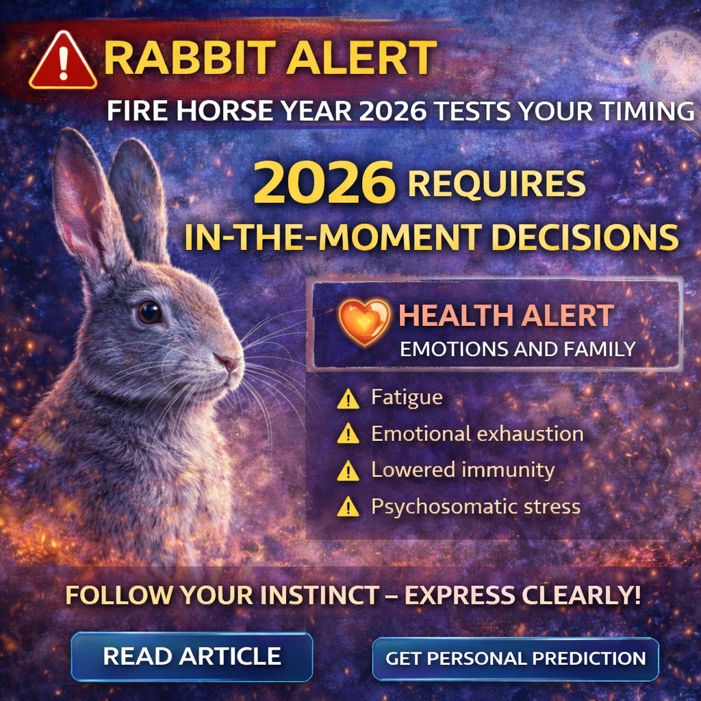Bazi Advisor - 🚨 RABBIT ALERT — Fire Horse Year 2026 Tests... | Facebook