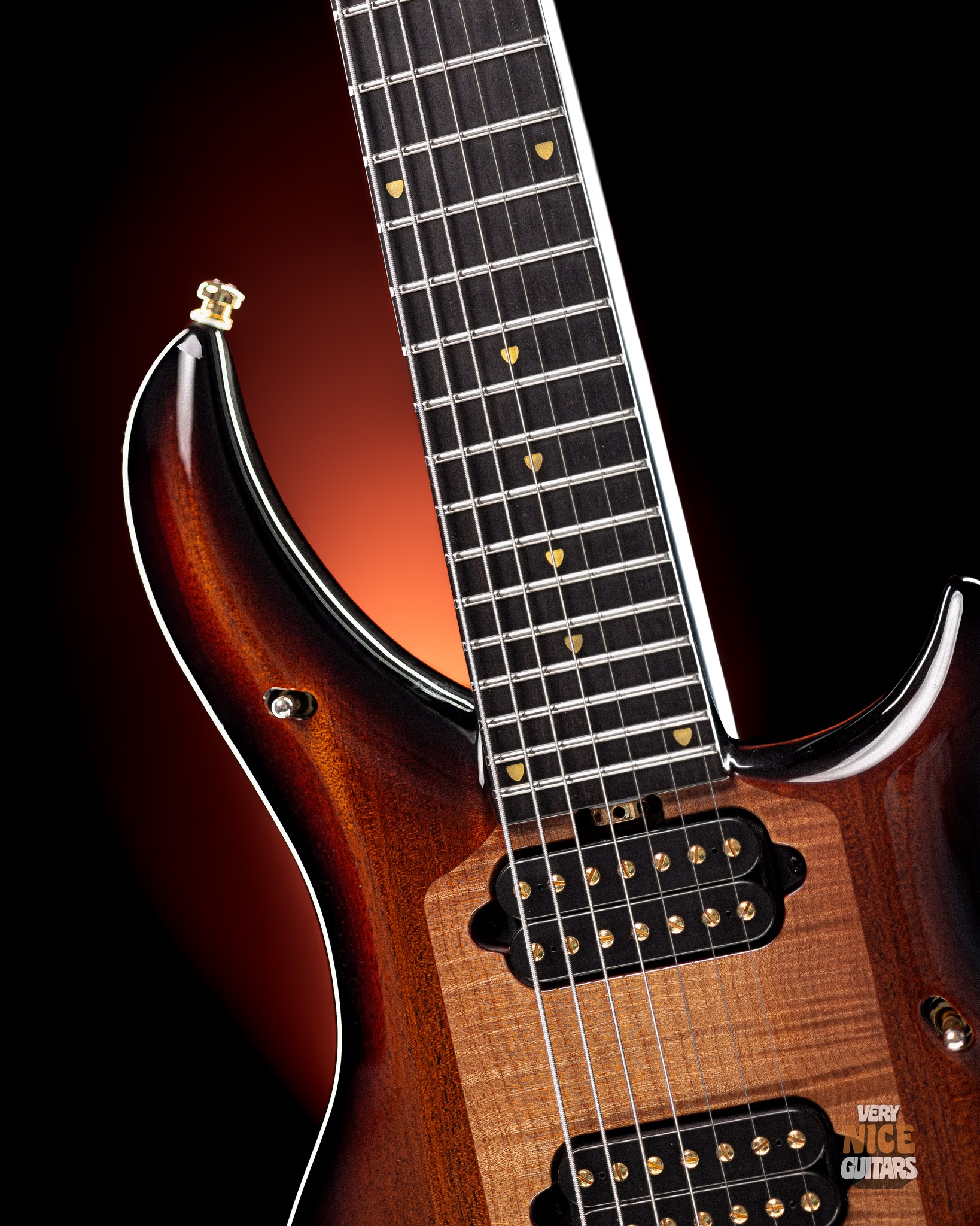 One of our exclusive @music_man JP15 7-strings in “Ketracel White