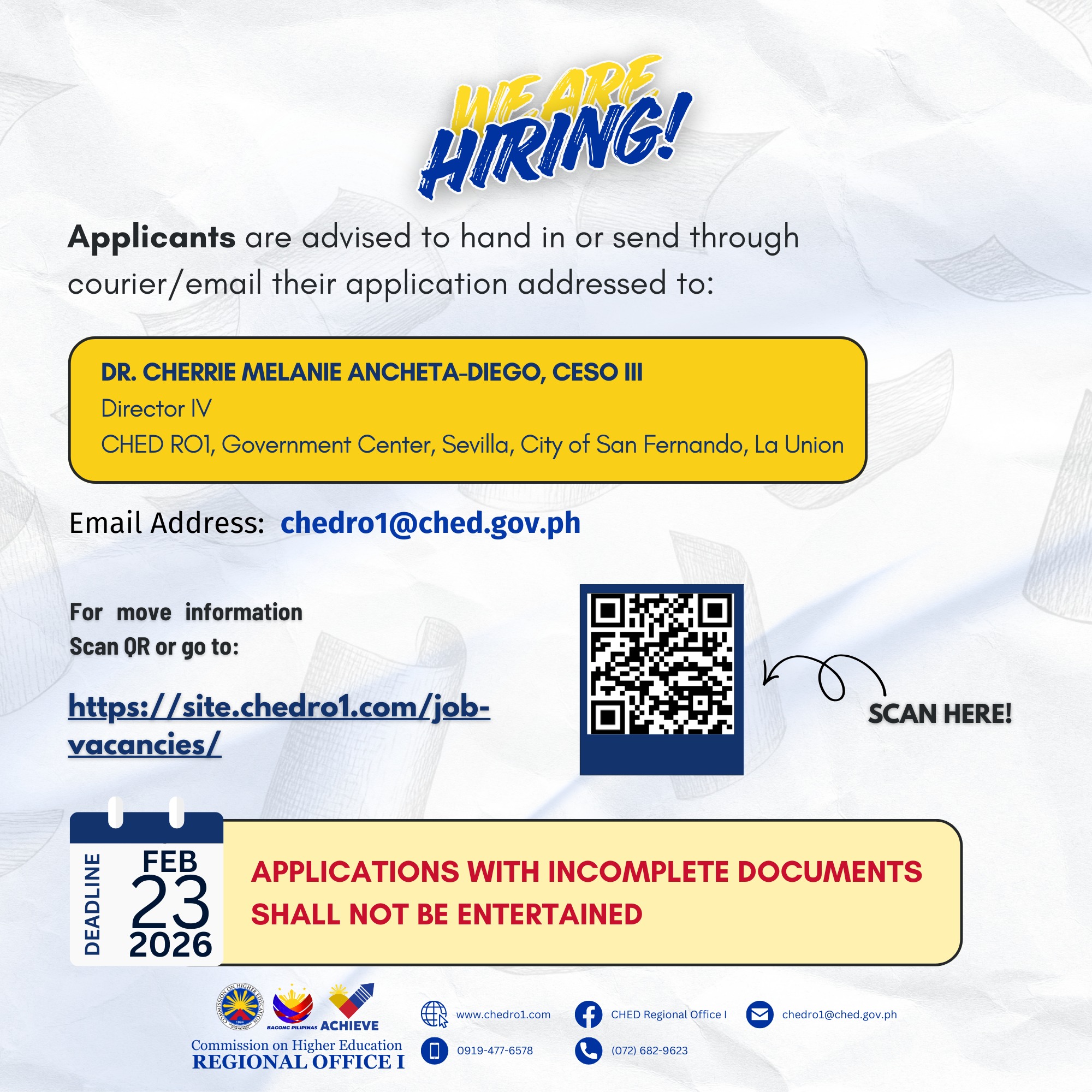 CHED Regional... - CHED Regional Office I - Ilocos Region