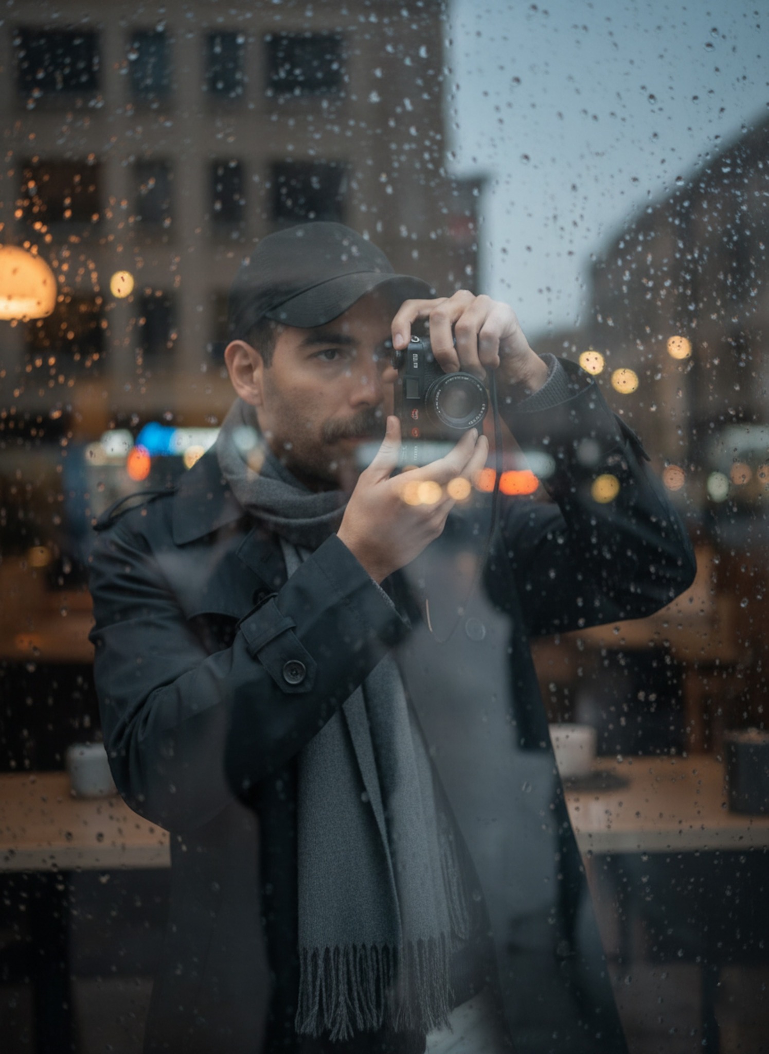 Abd - A candid, moody photograph showing a slightly blurred reflection ...