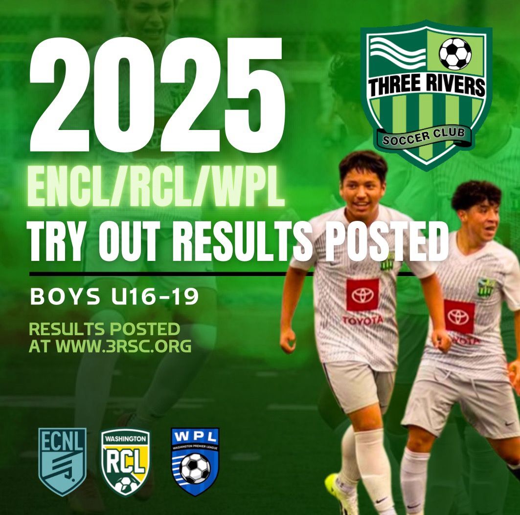 Threerivers - Boys U16, U17 and U19 Results posted below! Thank you to ...