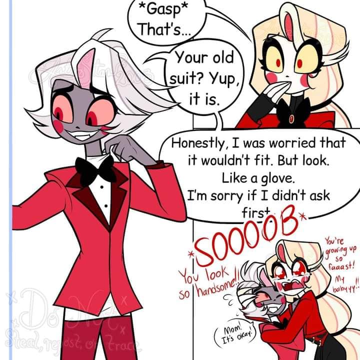 Helluvaboss X Hazbin Hotel | vaggie and Charlie's son 🥰🥰🥰 | Facebook