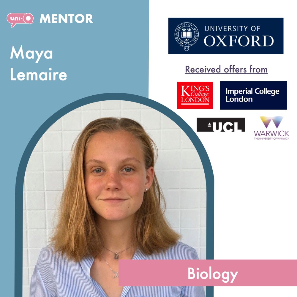 Uni-Q - Meet Maya! Maya is a UK mentor planning to study...