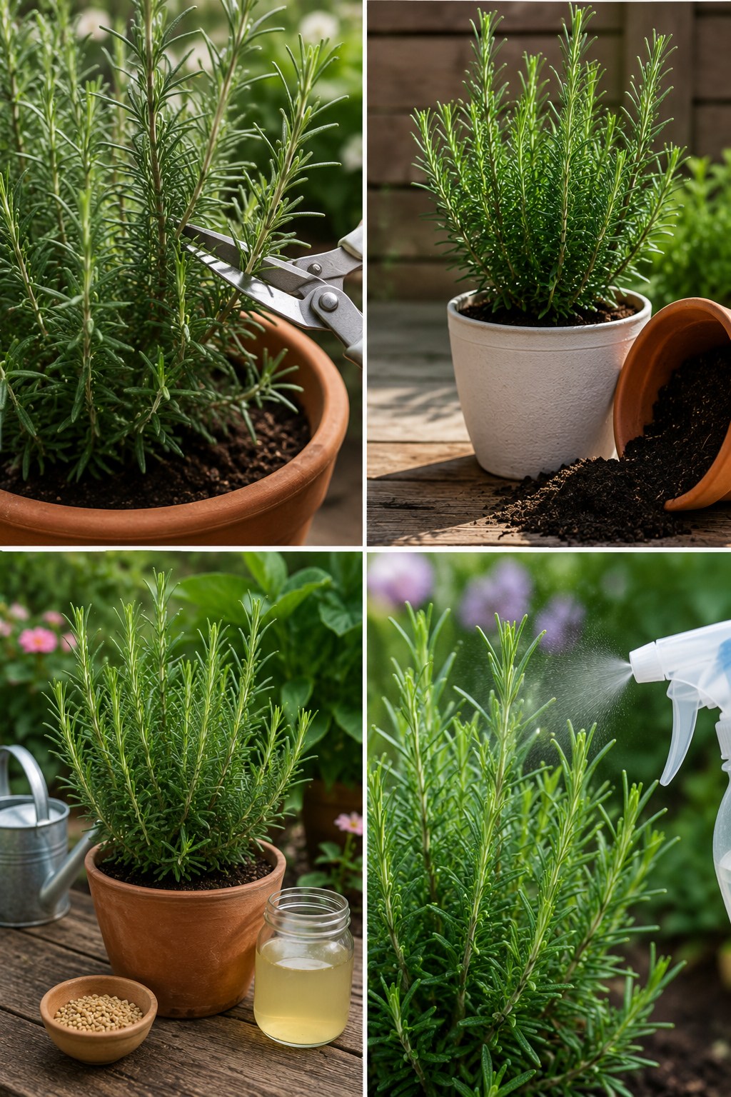 Rosemary, since I sprinkled this liquid on it, it has always been