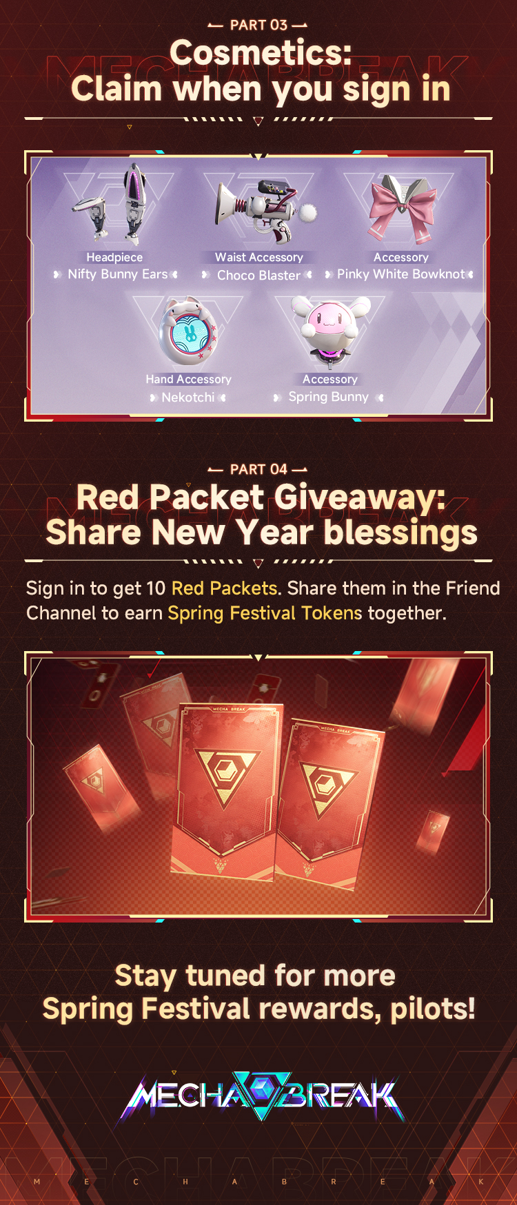 Mecha BREAK - The Yuliang Spring Festival event is live! 🎉... | Facebook