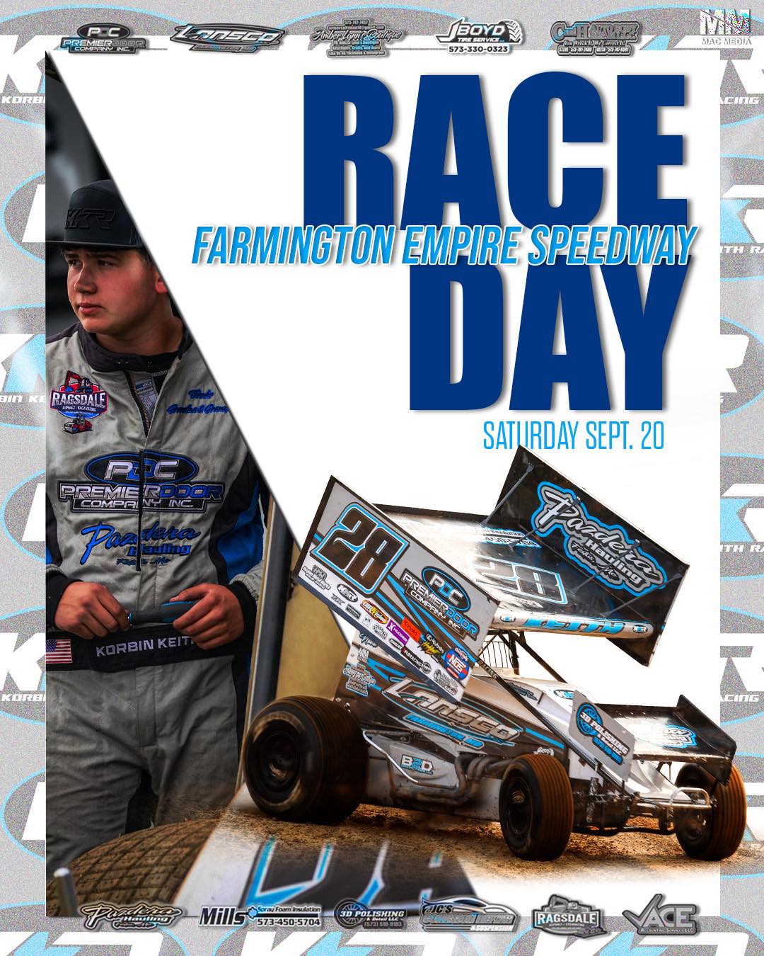Race Day 🏁 It’s the last time out... - Korbin Keith Racing | Facebook