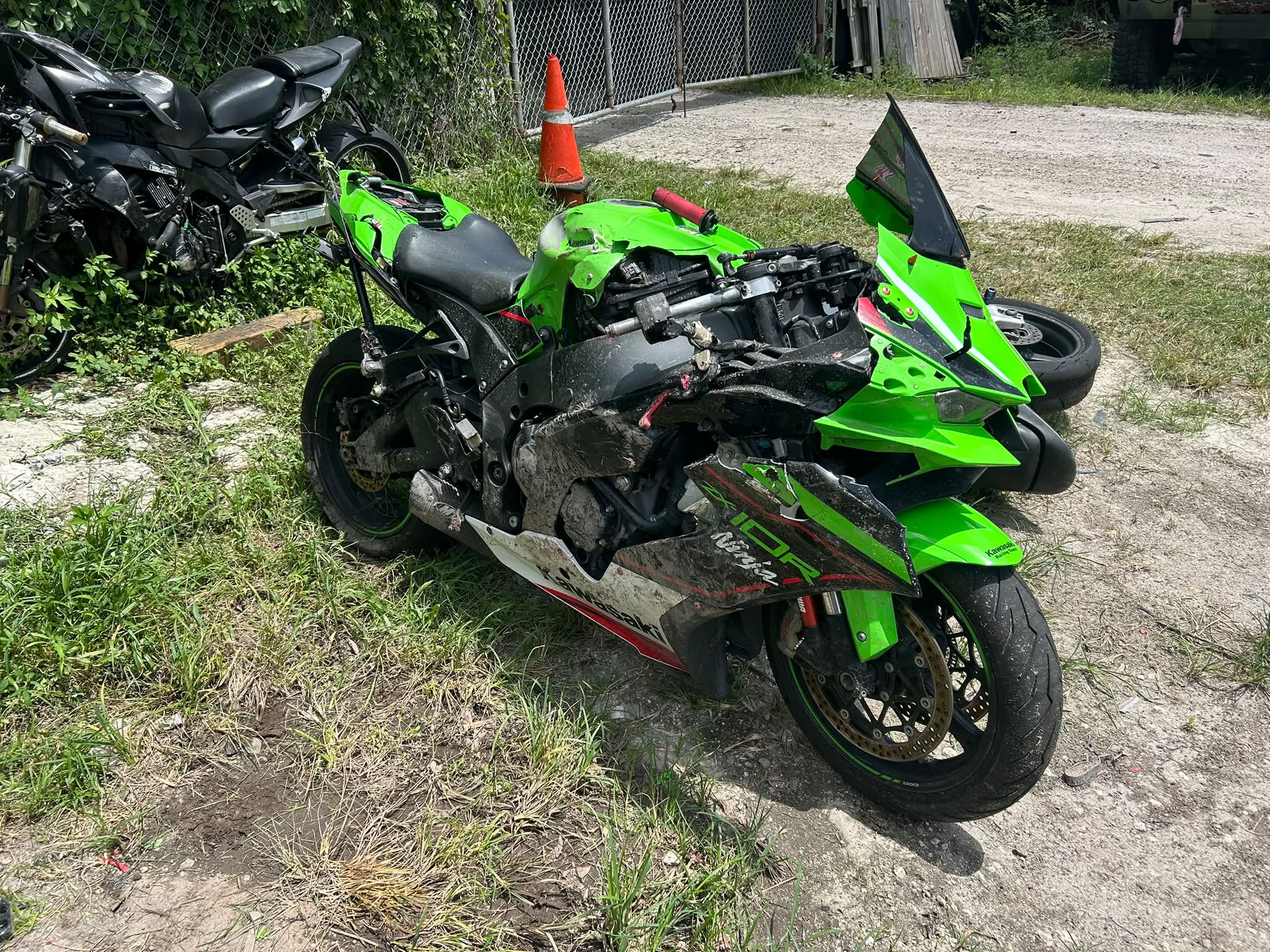 Kawasaki Ninja ZX-10R crash on the 4th