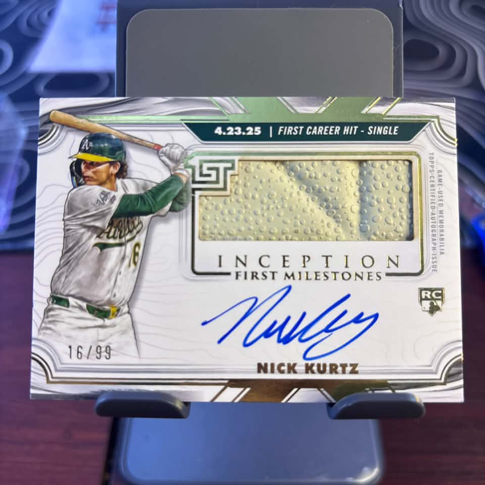 Nick Kurtz's 1/1 Rookie of the Year card 🔥 (via u/No_Program6210)