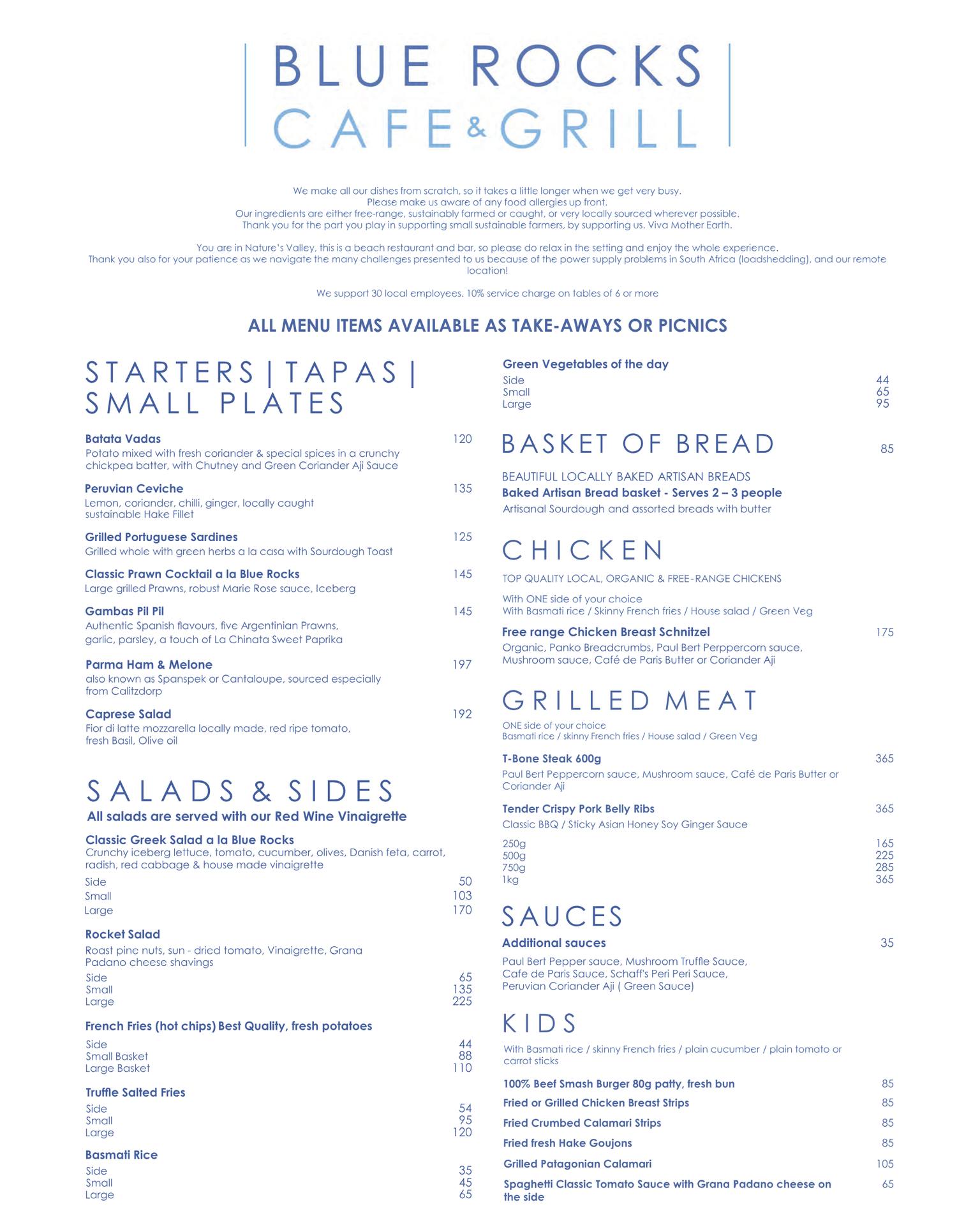 Blue - Our new summer menu is here at Blue Rocks Cafe and Grill ☀️ We ...