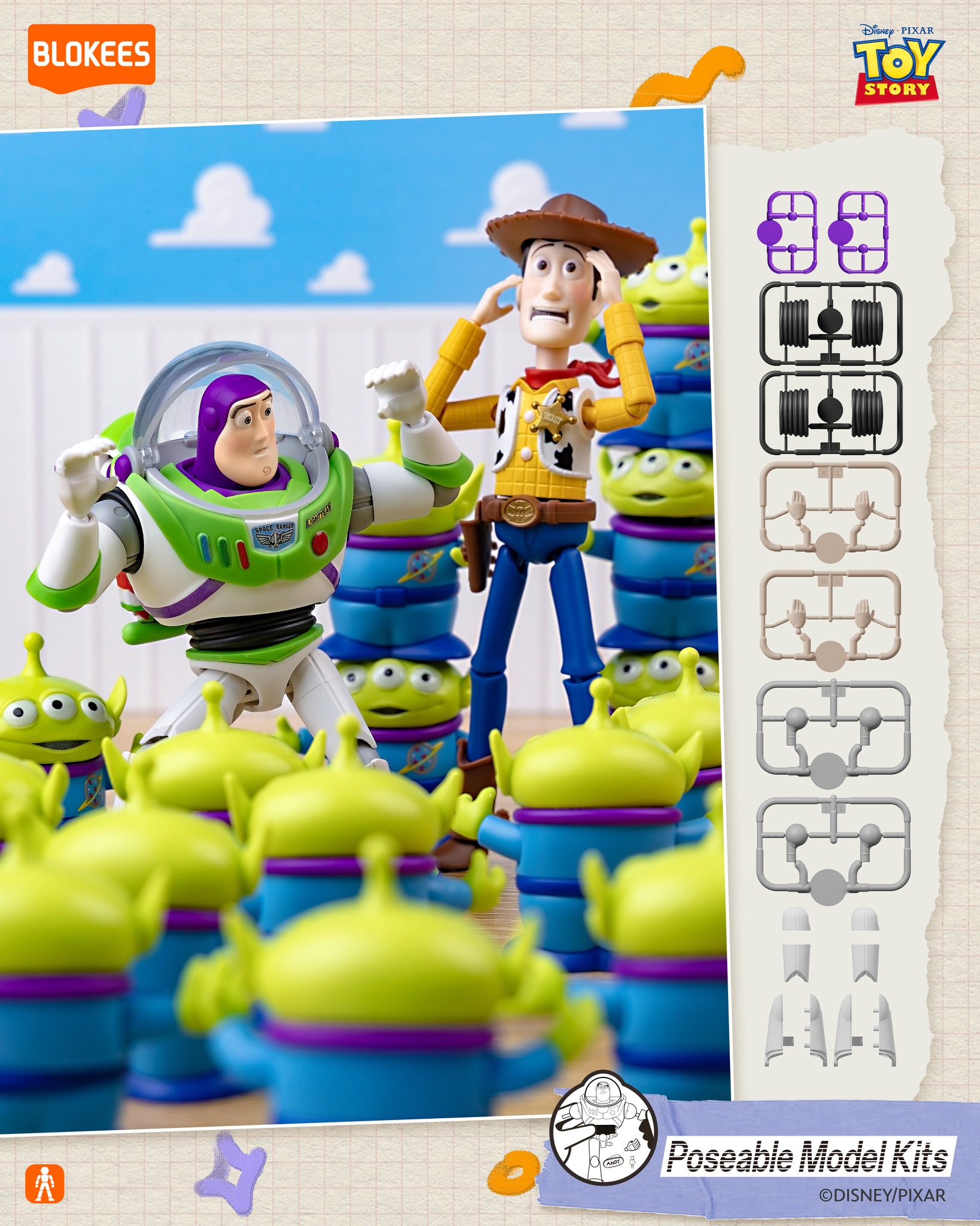 Blokees Toy Story Elite Version 01 – Friendship Quest - Aliens are