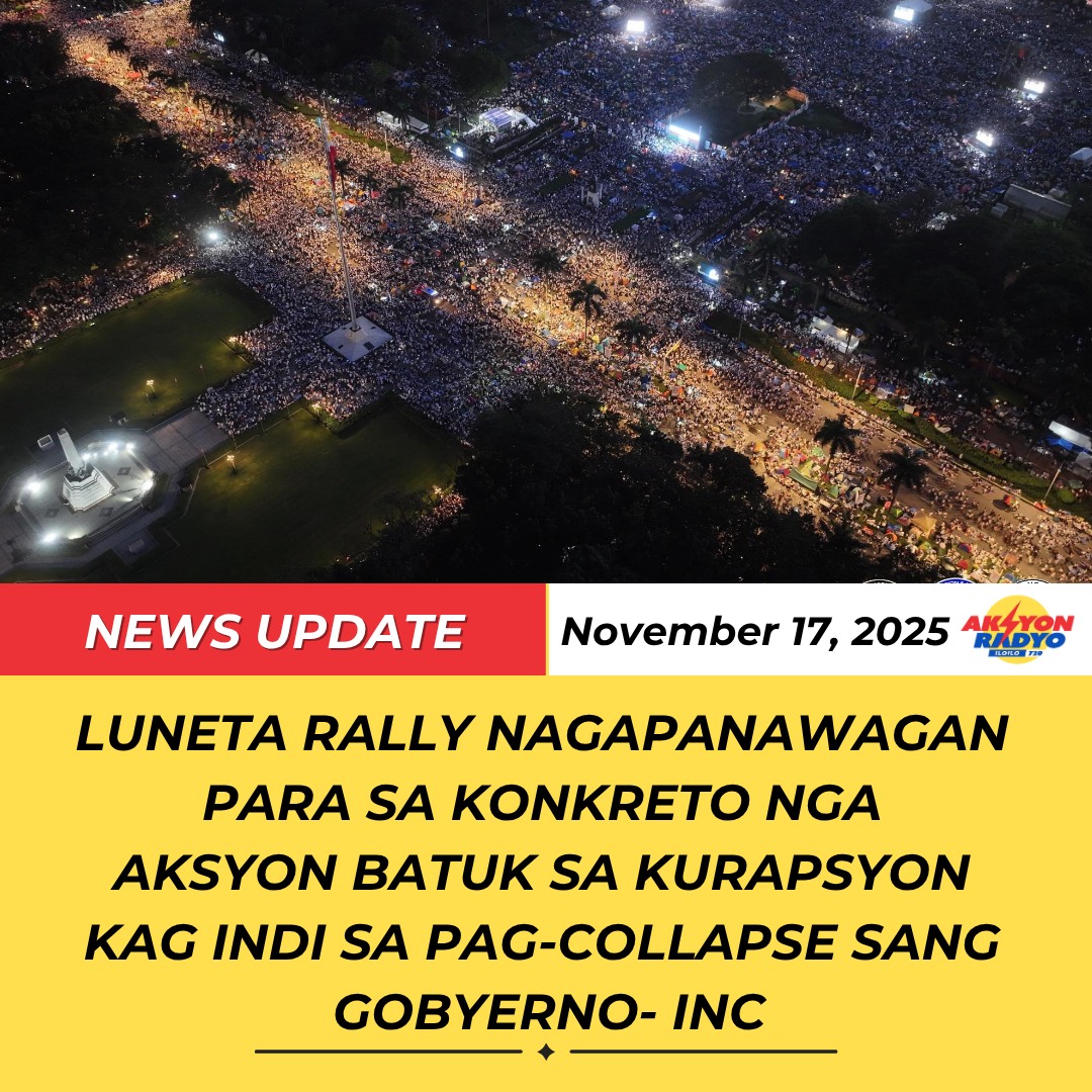 INC: LUNETA RALLY NAGAPANAWAGAN... - Aksyon Radyo Iloilo 720 | Facebook