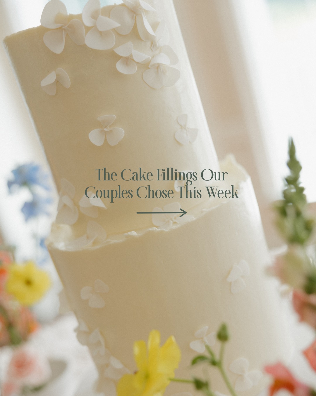 Cake fillings couples chose this week