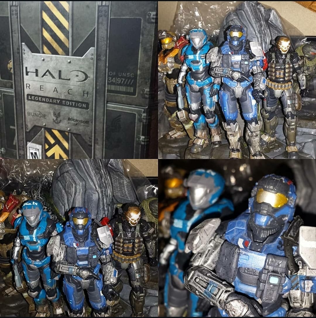 Noble Team statue from Halo Reach Legendary Edition. Launched in 2010.