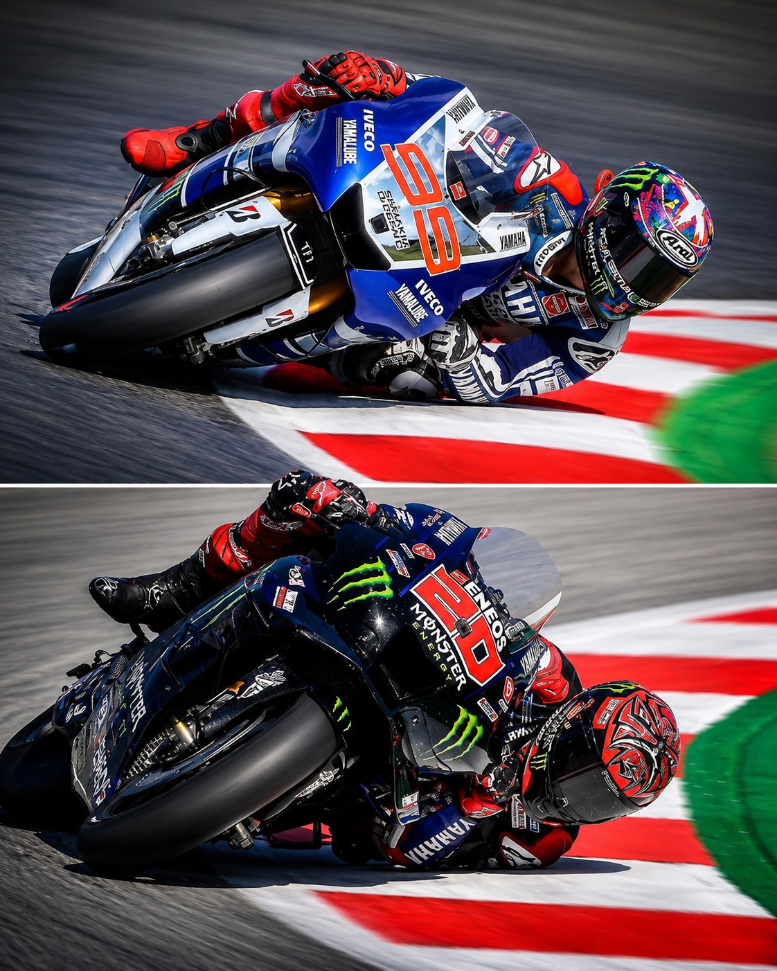 Remember when a Yamaha dragged a Honda to the line? 🤯 Jorge