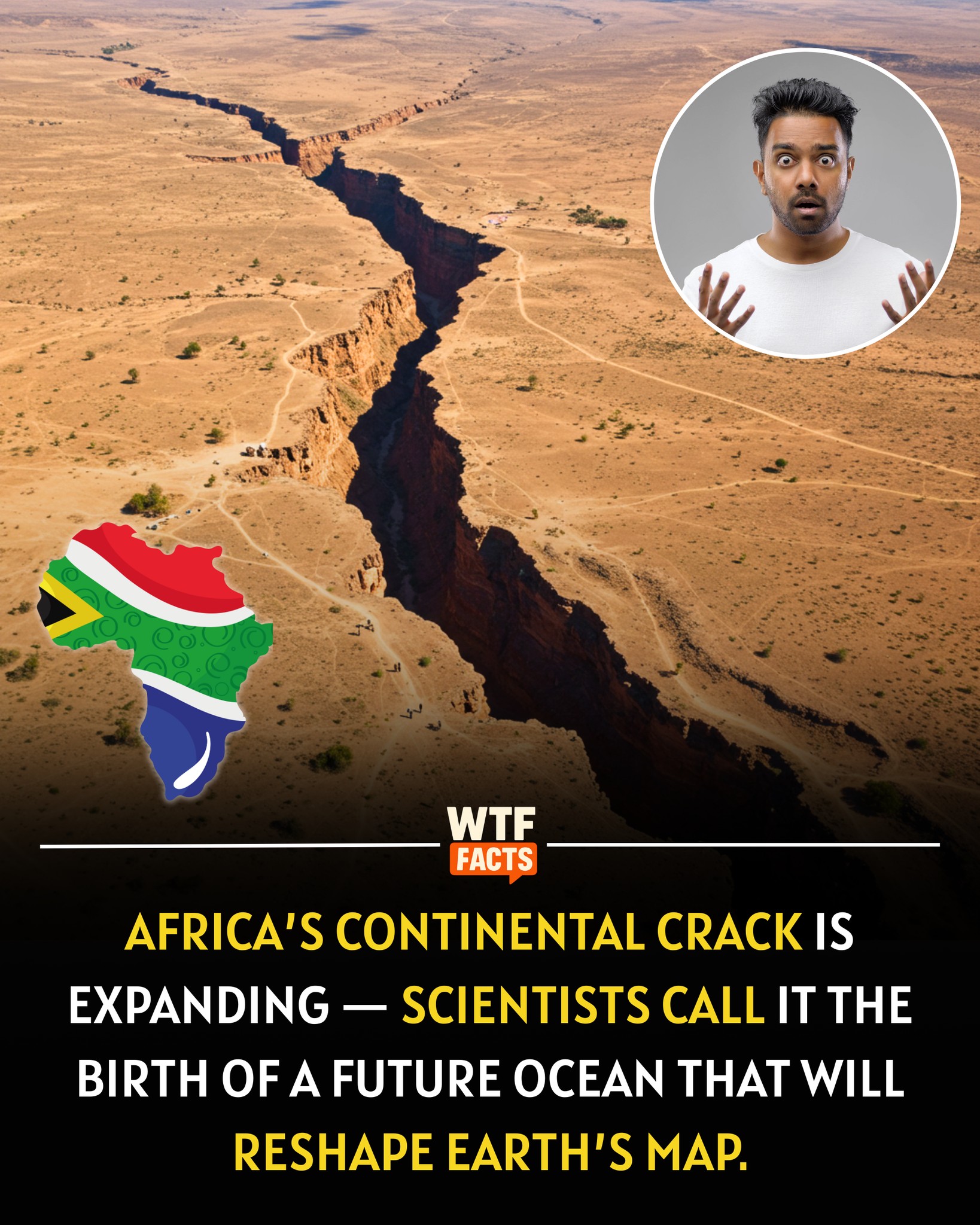 WTF - Africa is slowly splitting apart — and scientists say it’s the ...