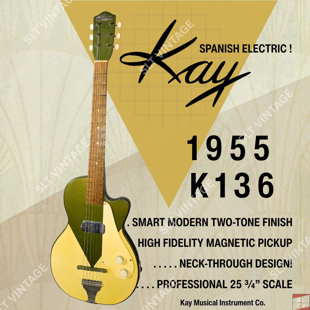Just in! Super cool 1961 Kay Jazz II 😎 Kay made a fair few